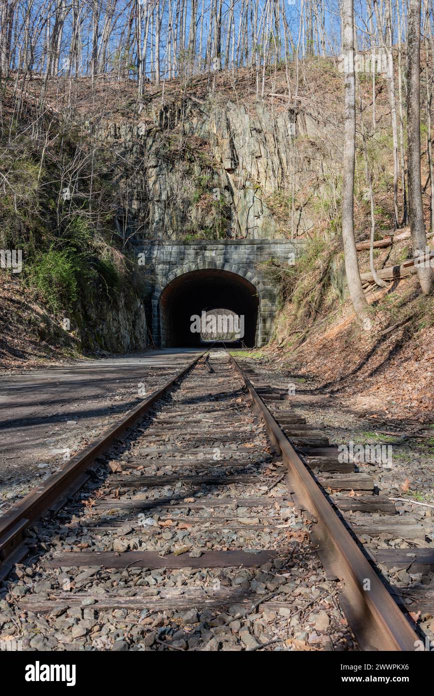 Approche du tunnel Howard depuis le sud, comté de York Pennsylvanie USA Banque D'Images