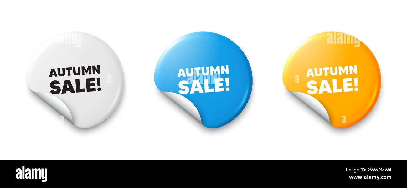 Étiquette de vente d'automne. Affiche de prix d'offre spéciale. Étiquettes de prix. Vecteur Illustration de Vecteur