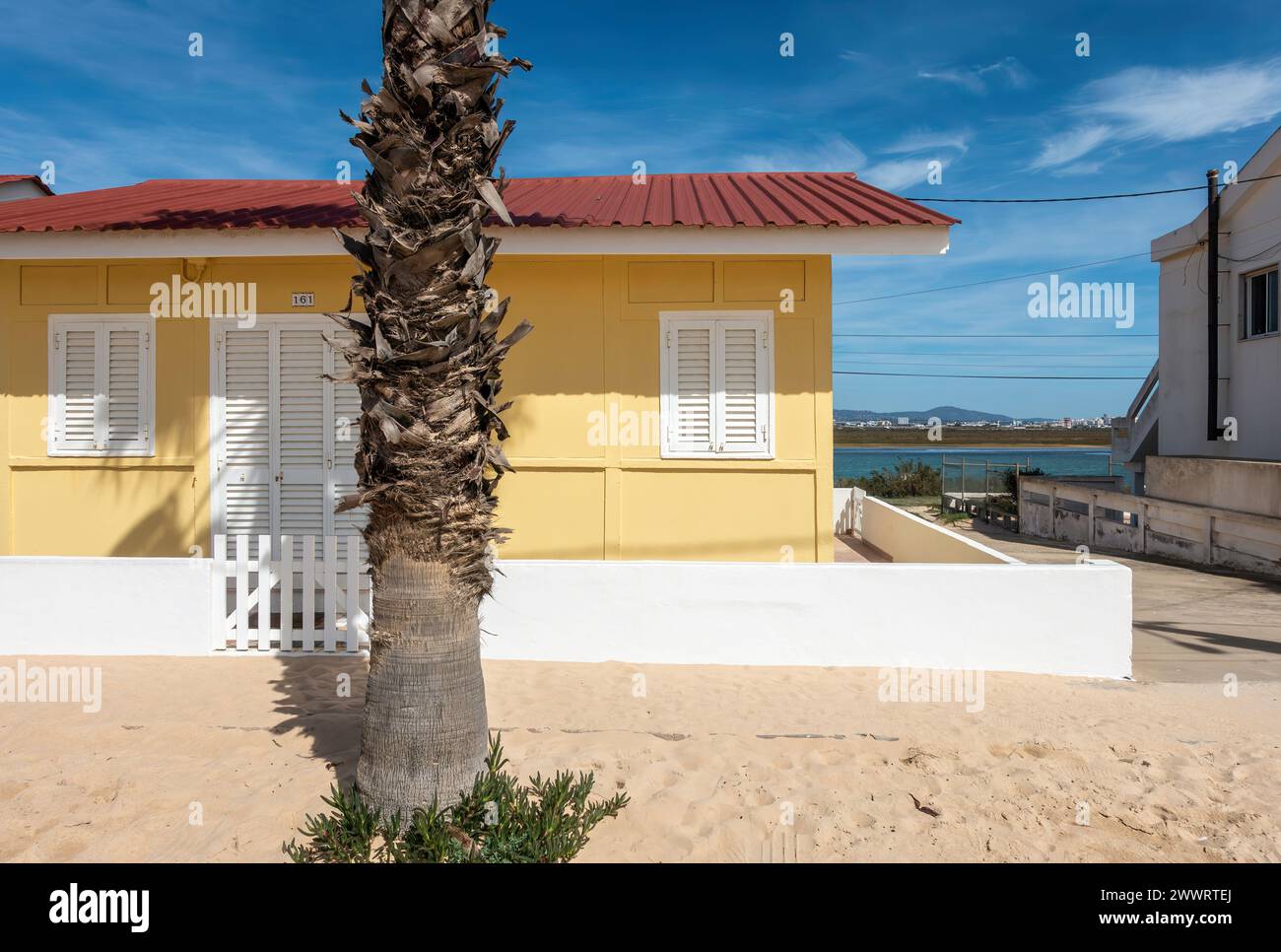 Maison de vacances bord de l'eau maison bord de mer Banque de
