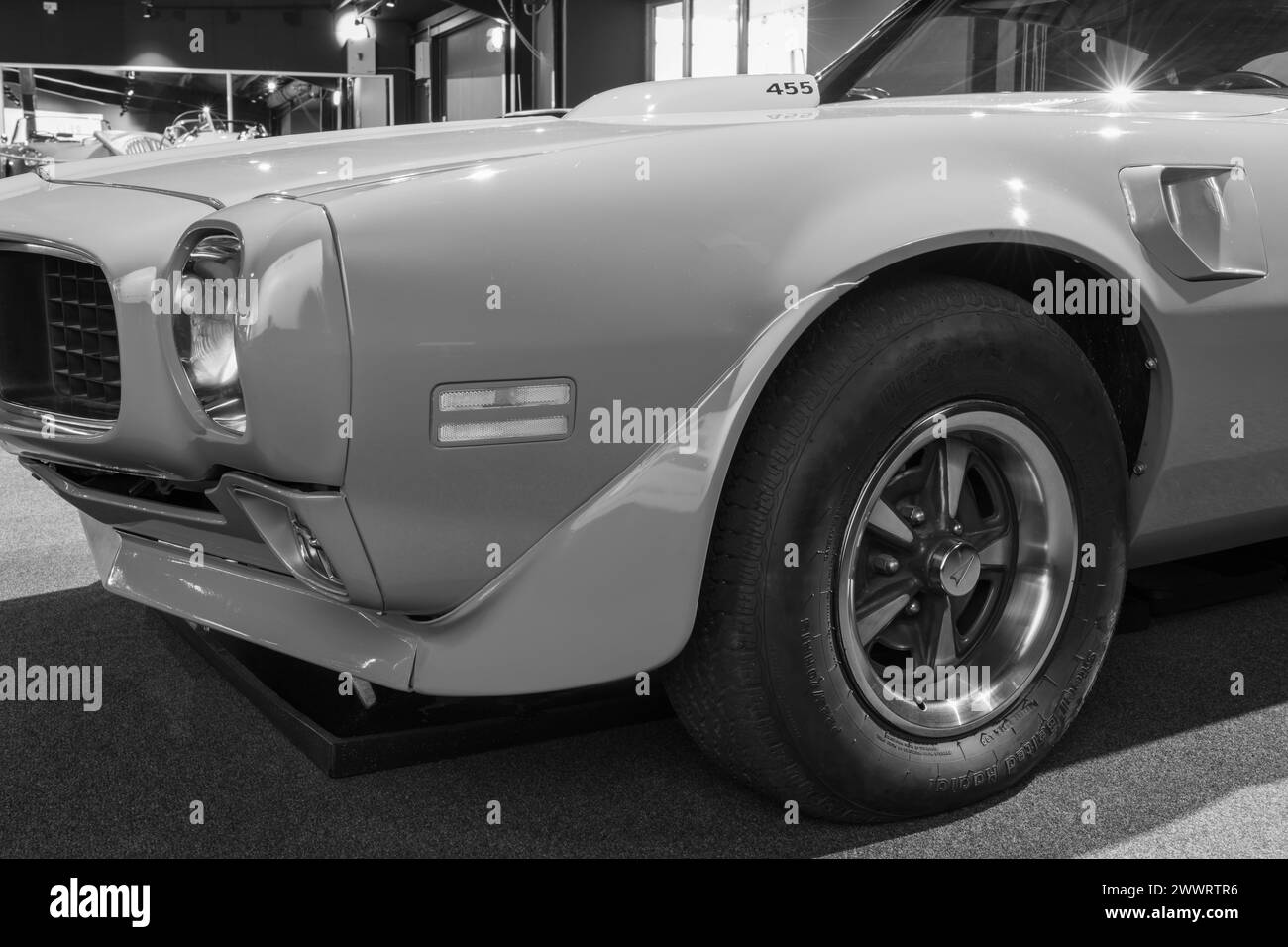 Sparkford.Somerset.United Kingdom.7 janvier 2024.Un Pontiac Firebird TRANS Am de 1973 est exposé au Haynes Motor Museum de Somerset Banque D'Images