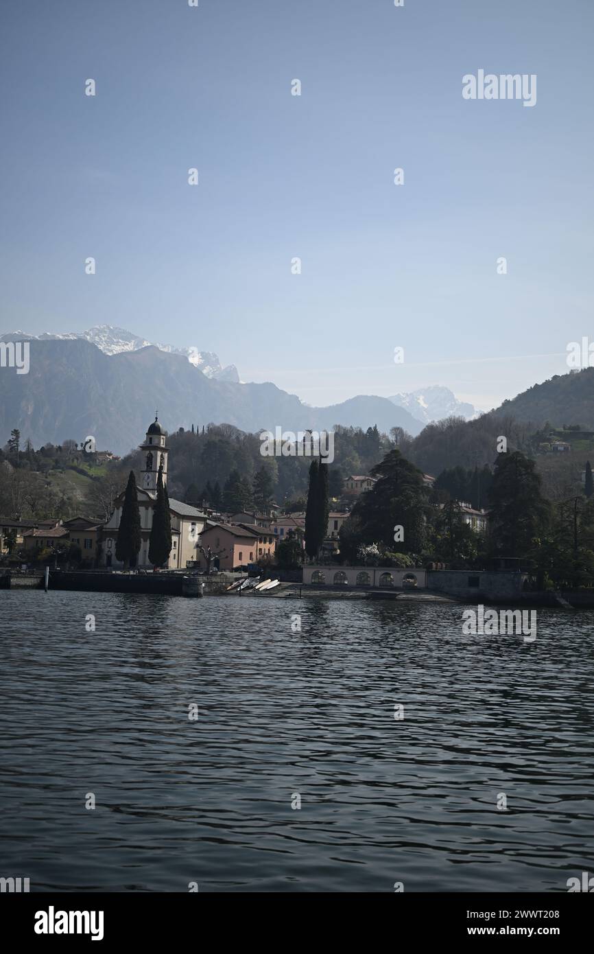 Lac de Como ou Lac de Côme - Lombardie - Italie Banque D'Images