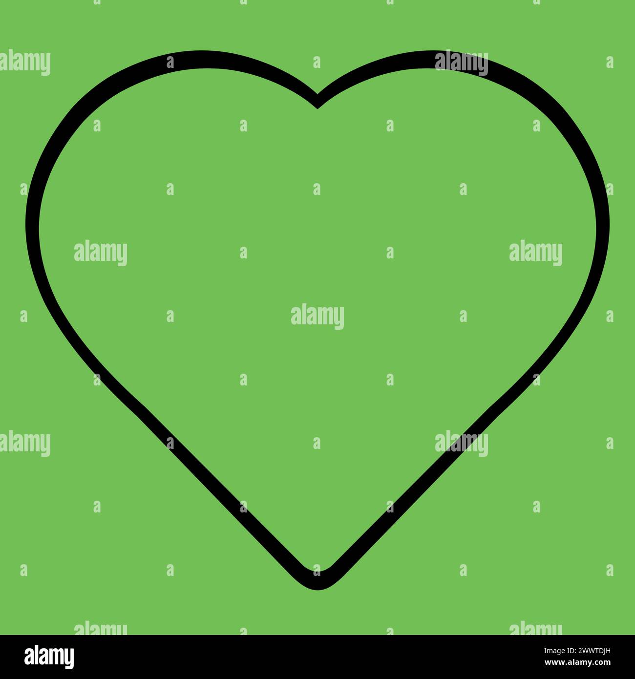 dessin vectoriel de contour de forme de coeur Illustration de Vecteur