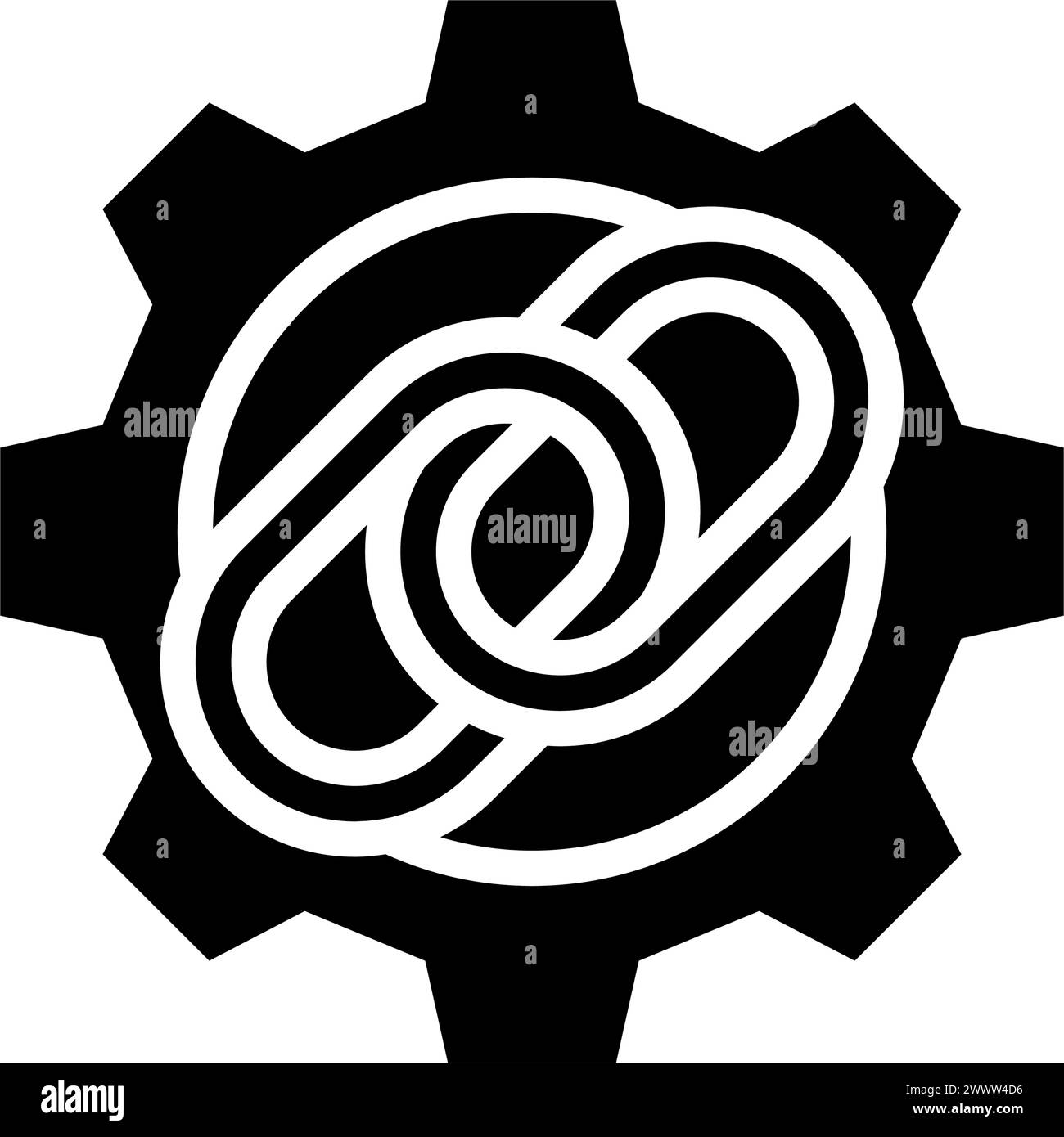 lien construction seo illustration vectorielle d'icône de glyphe Illustration de Vecteur