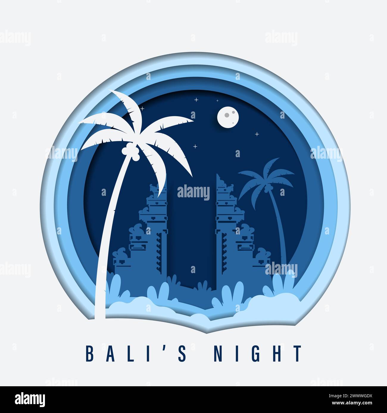 Traduction : Joyeux Nyepi Day. Joyeux jour du silence de Bali et nouvel an Hindou illustration vectorielle, Nyepi Day et Hari Raya Saka, cérémonie hindoue Illustration de Vecteur