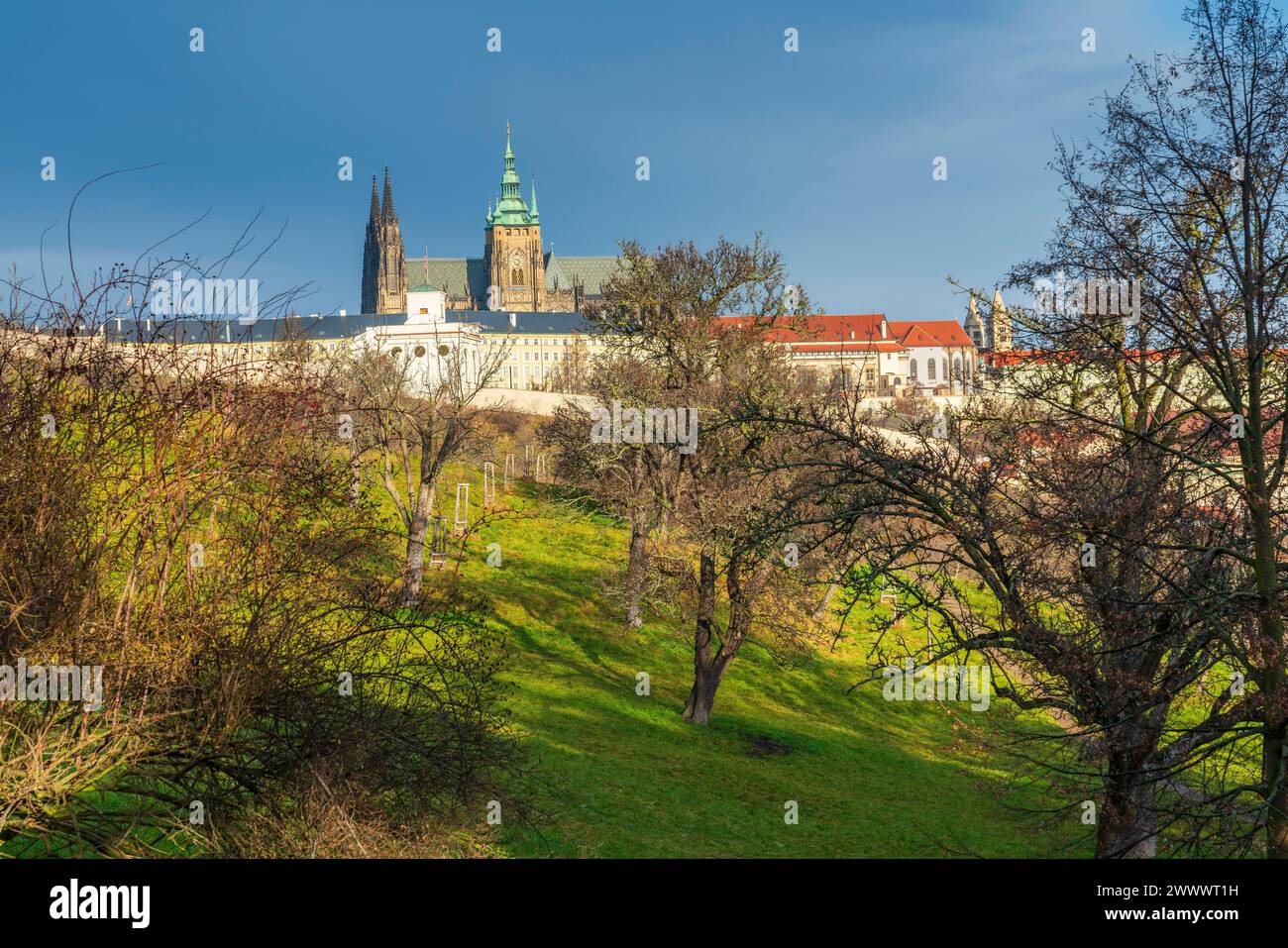 Jardins de Petřín, Prague, République tchèque, Europe Banque D'Images