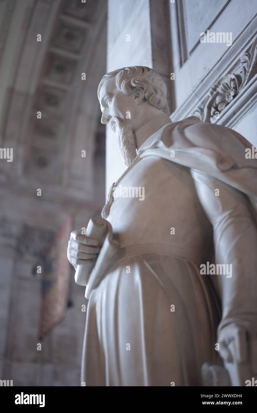 Sculpture du XIXe siècle dans la cathédrale Saint-Paul de Londres, Royaume-Uni Banque D'Images