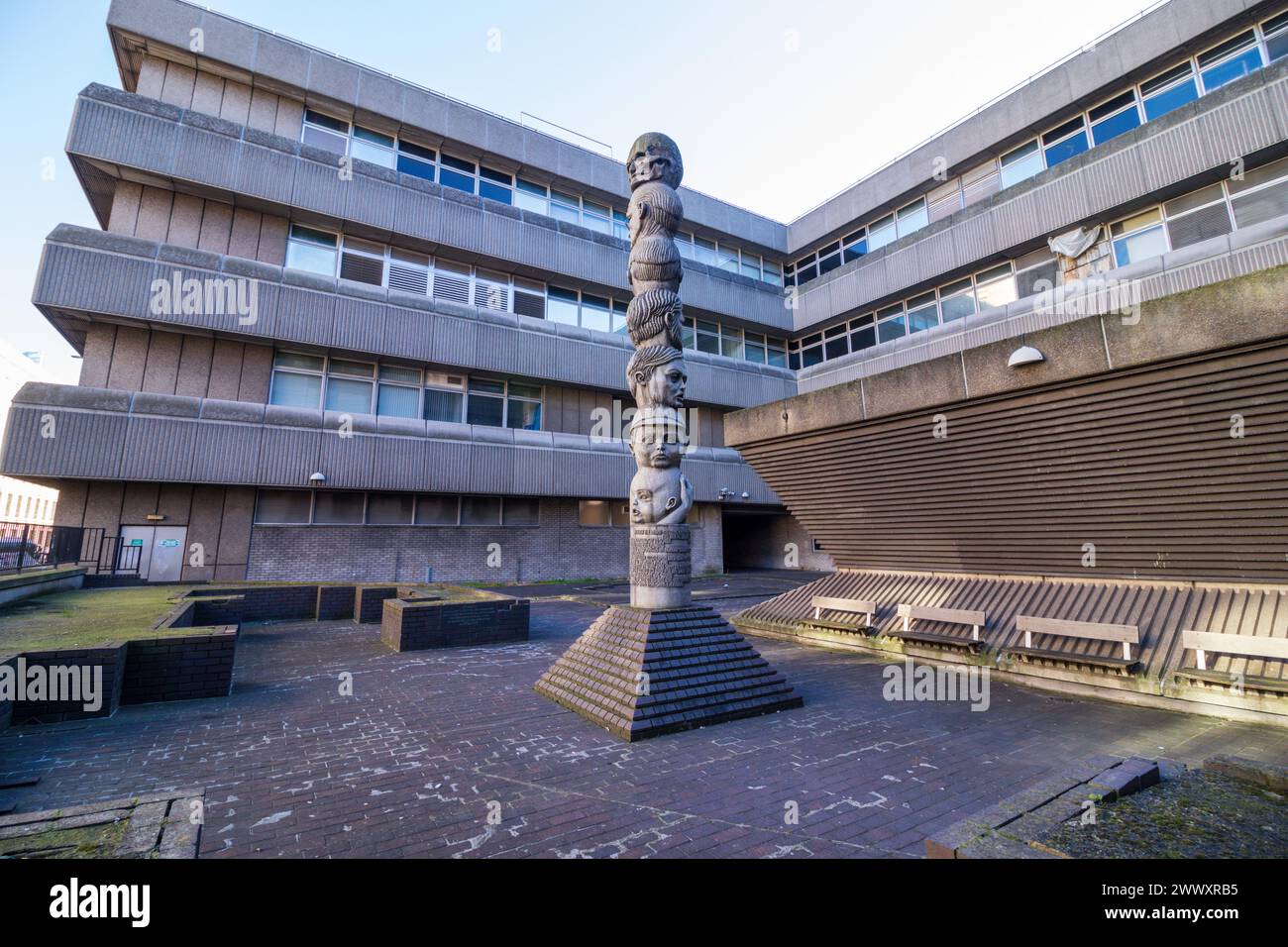 The Seven Ages of Man sculpture de Richard Kindersley, Baynard House, City of London Banque D'Images