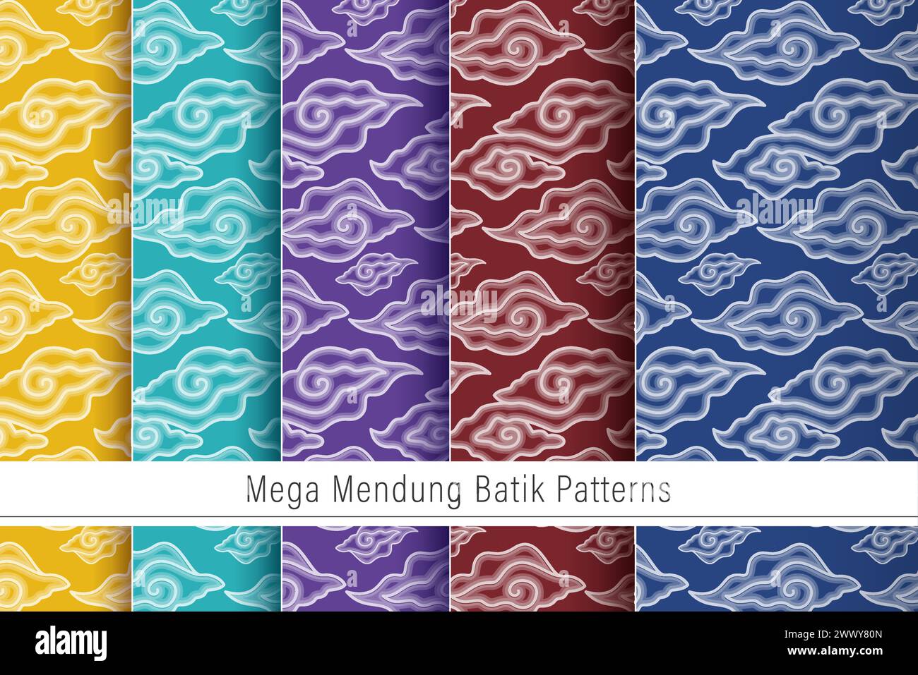 Motif batik traditionnel de l'Indonésie illustration vectorielle. Tissu à motifs batik. Modèle de dépliant de modèle de bannière pour la Fête nationale batik. Illustration de Vecteur