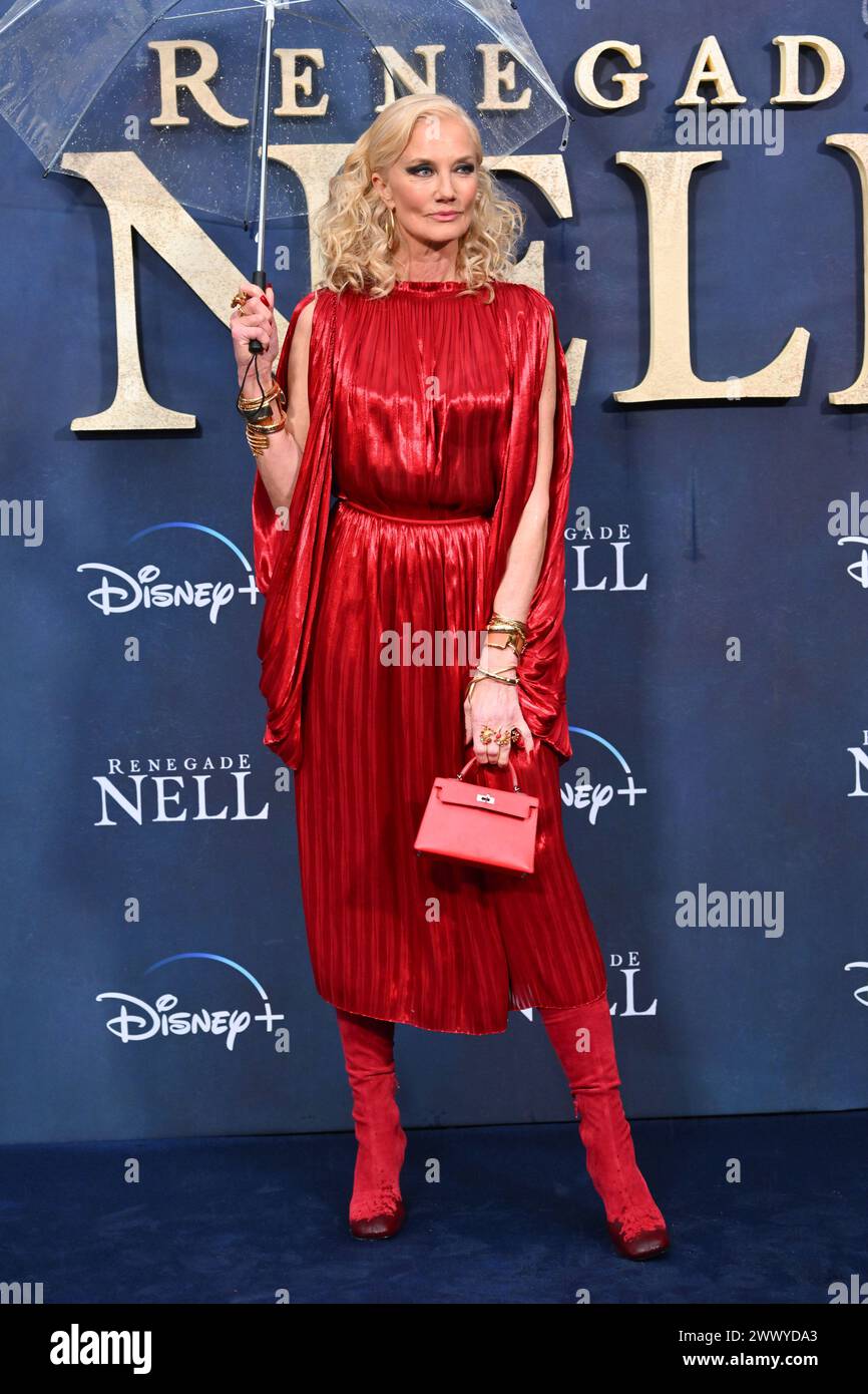 Londres, Royaume-Uni. 26 mars 2024. Joely Richardson assiste à la première mondiale de la série Disney+ Renegade Nell au Everyman Borough Yards à Londres. Le crédit photo devrait se lire comme suit : Matt Crossick/Empics/Alamy Live News Banque D'Images