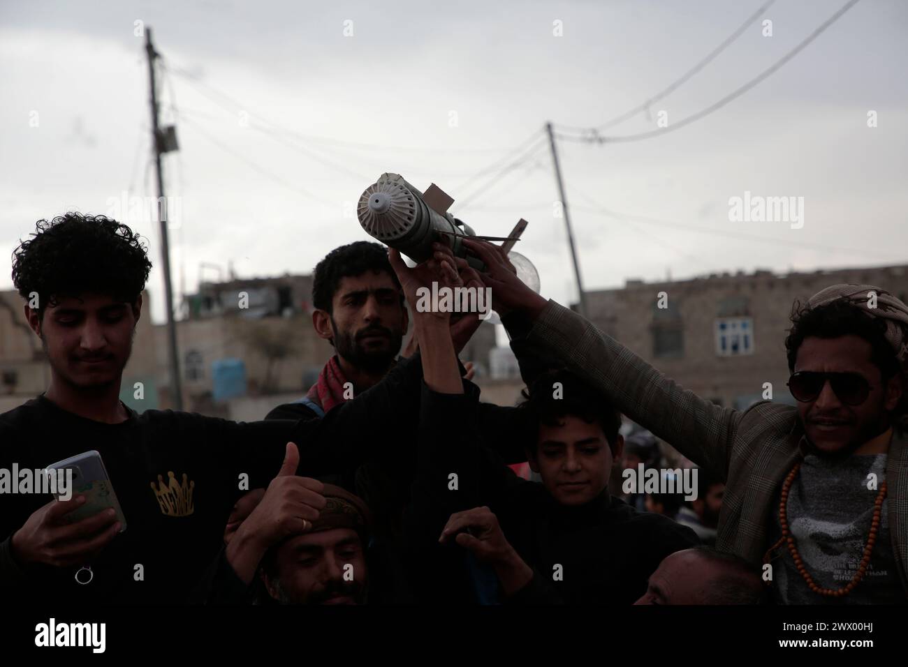 Sanaa, Yémen, 26 mars 2024.ANNIVERSAIRE DU CONFLIT AU YÉMEN crédit : Hamza Ali/Alamy Live News Sana'a, Yémen, 26 mars 2024. Banque D'Images