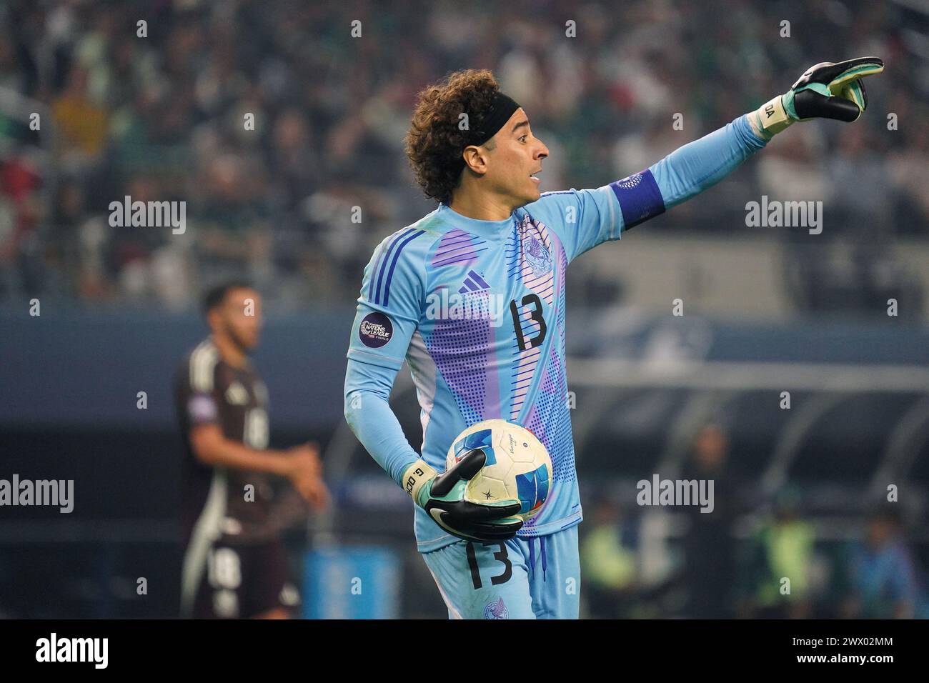 Arlington, États-Unis. 24 mars 2024. 24 mars 2024, Arlington, Texas : le gardien mexicain Guillermo Ochoa lors de la finale de la Ligue des Nations de la CONCACAF joué au AT&T Stadium. Le 24 mars 2024, Arlington, Texas. Les États-Unis ont remporté le Mexique la finale 2-0. (Photo de Javier Vicencio/Eyepix Group/SIPA USA) crédit : SIPA USA/Alamy Live News Banque D'Images