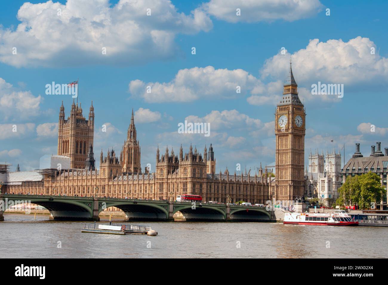 Chambres du Parlement du Royaume-Uni et Big Ben, Londres, Royaume-Uni Banque D'Images