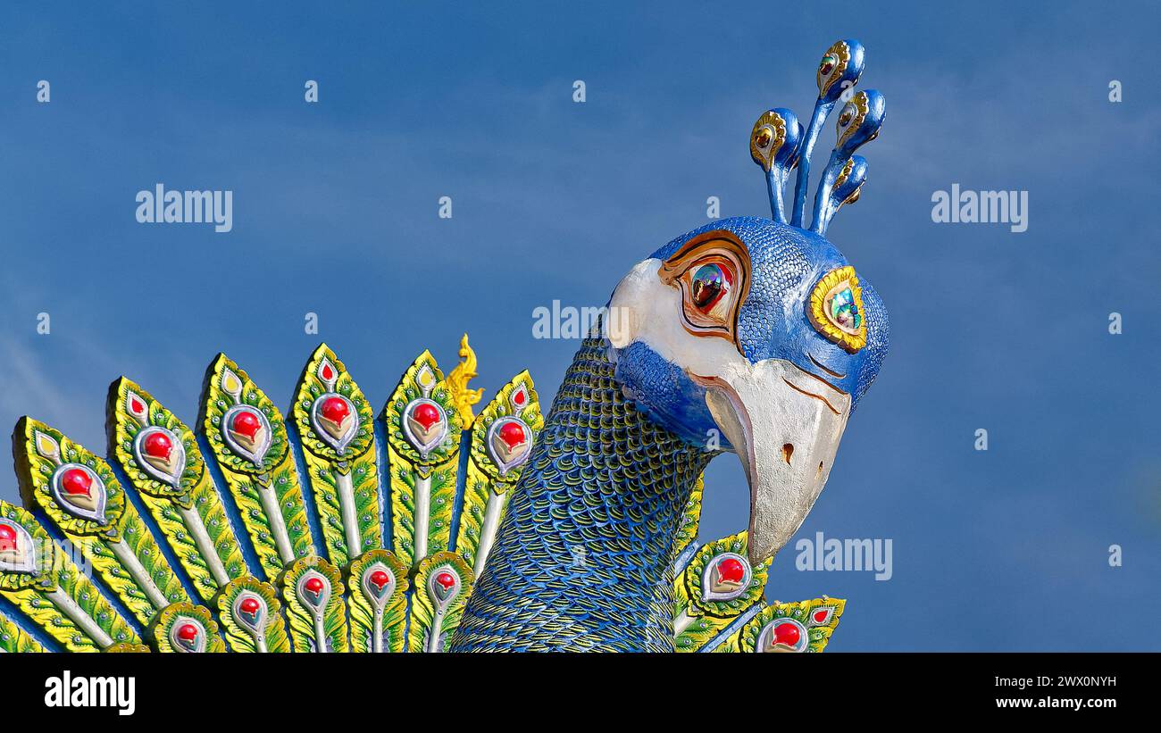 Wat Ban Den, Inthakin, Mae Taeng, Chiang mai, Thaïlande Banque D'Images