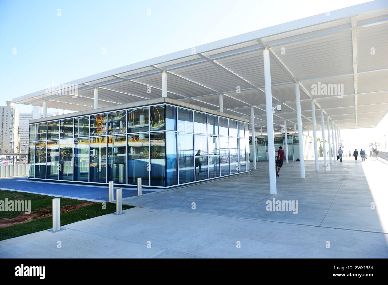 Le nouveau centre communautaire et de sports nautiques à tel-Aviv, Israël. Banque D'Images