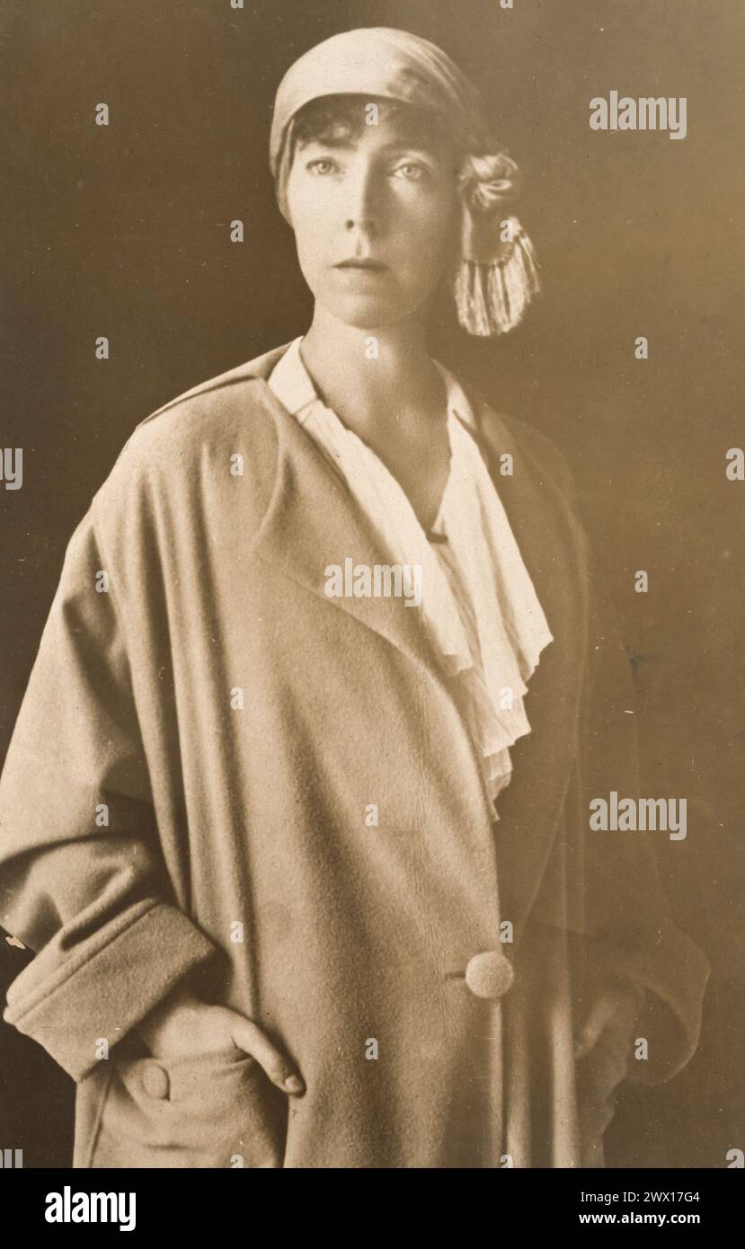 Reine Elizabeth ou Reine Elisabeth de Belgique CA. 1918 Banque D'Images