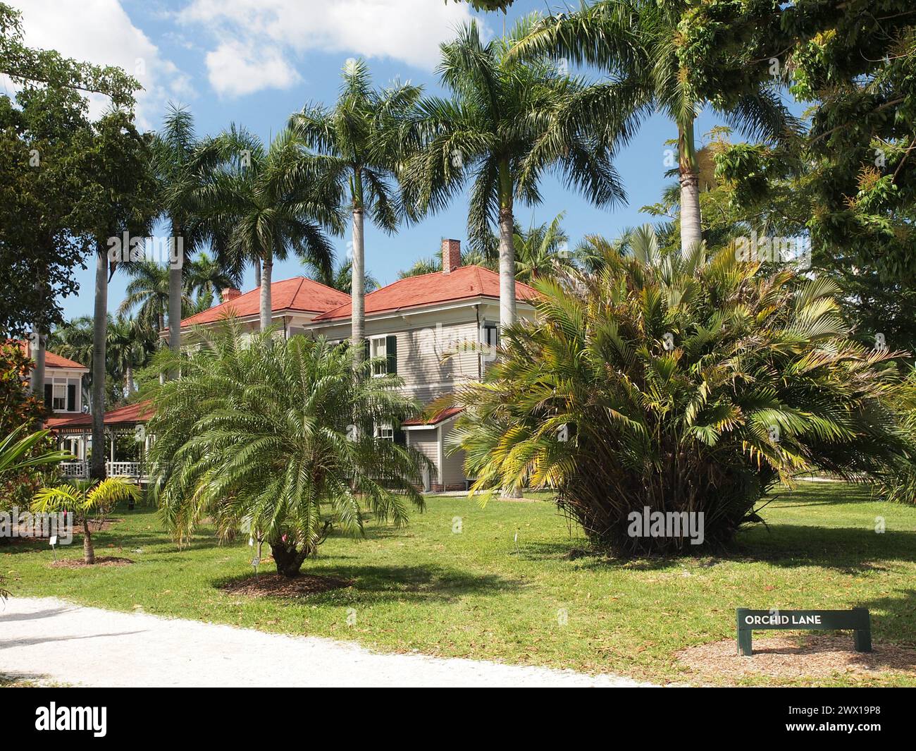 Résidences d'hiver Edison et Ford à Fort Myers en Floride. Banque D'Images