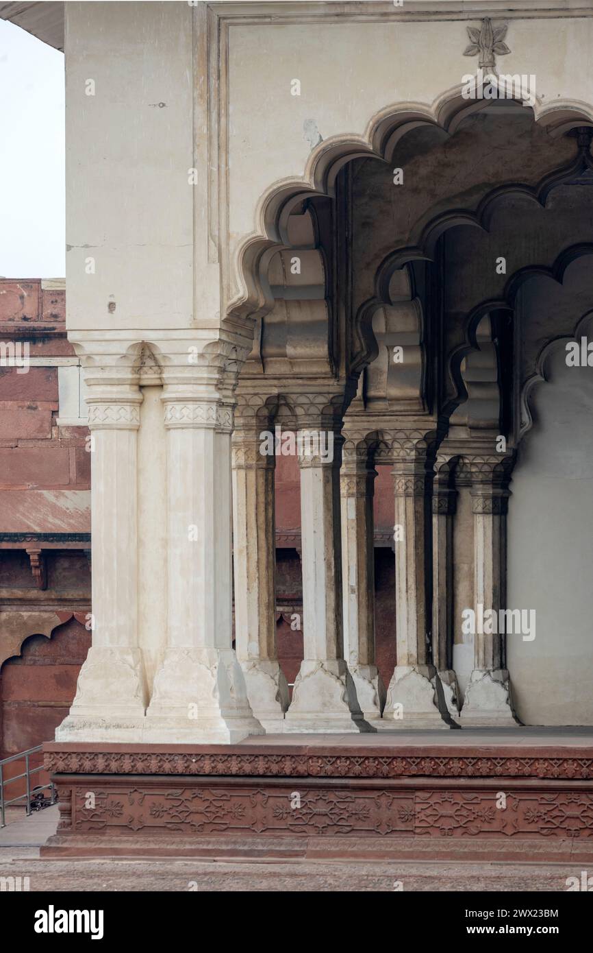 Indien, Agra, Fort d'Agra Banque D'Images