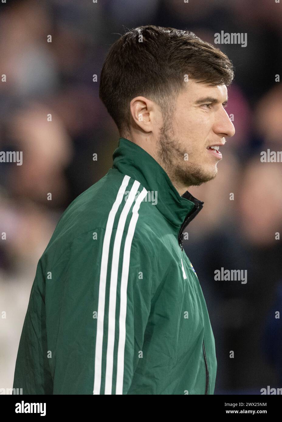 Glasgow, Royaume-Uni. 26 mars 2024. Paddy McNair d'Irlande du Nord lors du match amical international à Hampden Park, Glasgow. Le crédit photo devrait se lire : Neil Hanna/Sportimage crédit : Sportimage Ltd/Alamy Live News Banque D'Images