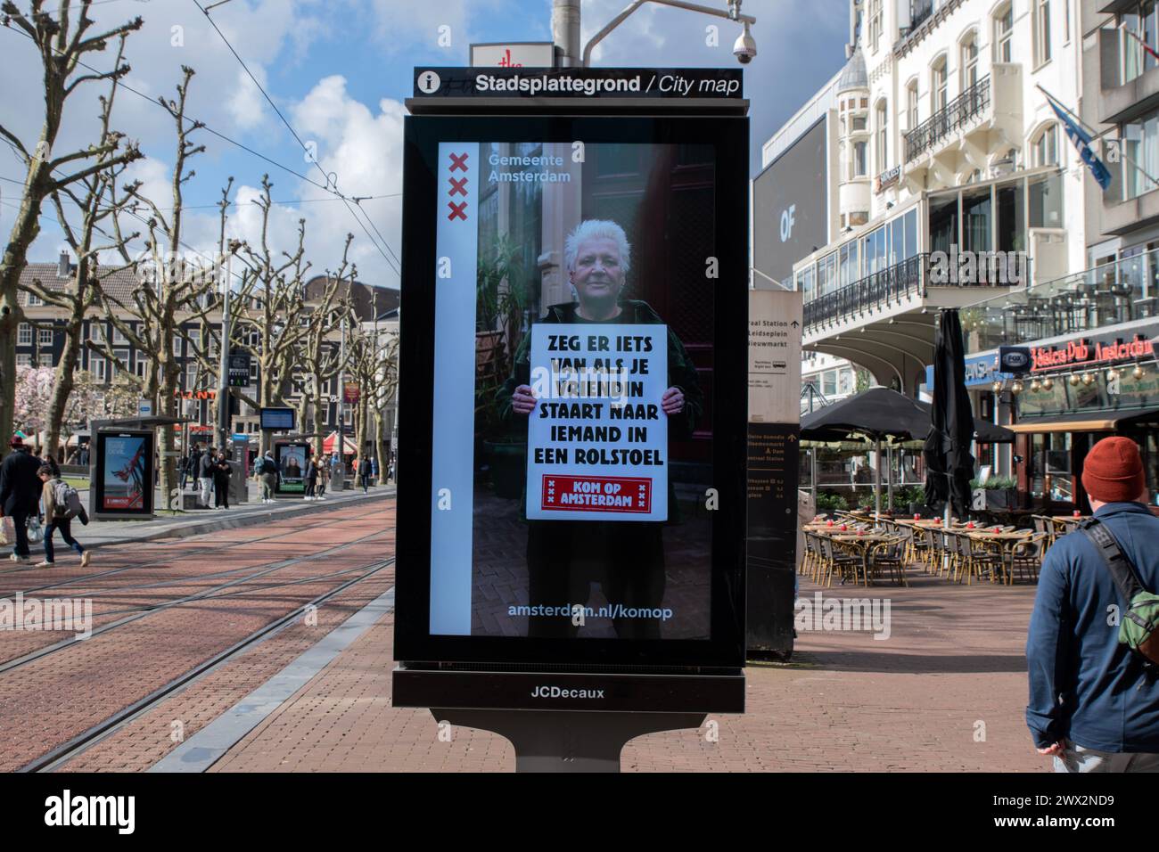 Billboard Gemeente Amsterdam à Amsterdam pays-Bas 23-3-2024 Banque D'Images