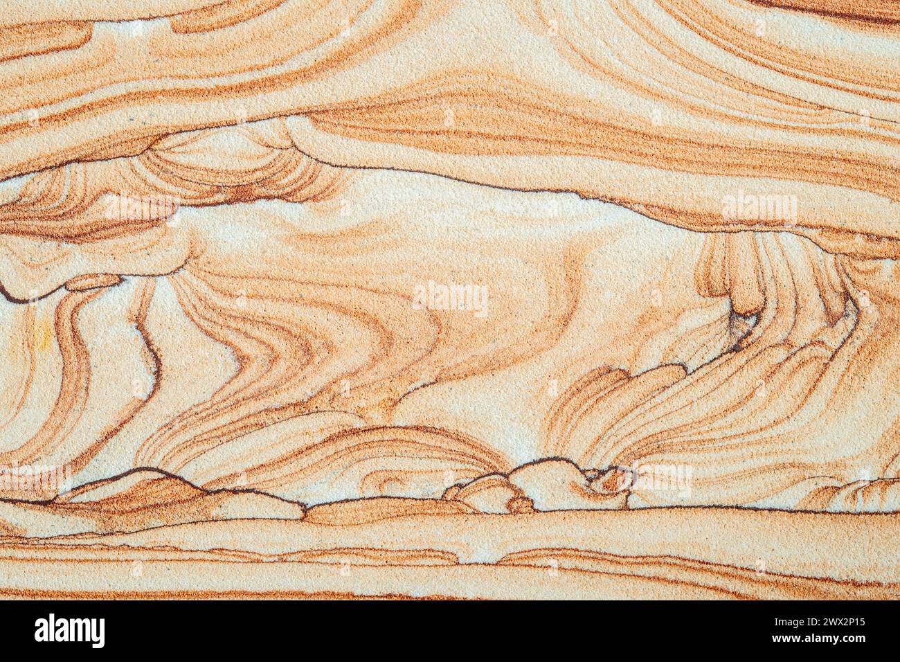 Vue rapprochée sur le grès de l'Arizona. Jerome, Arizona, USA, par Dominique Braud/Dembinsky photo Assoc Banque D'Images