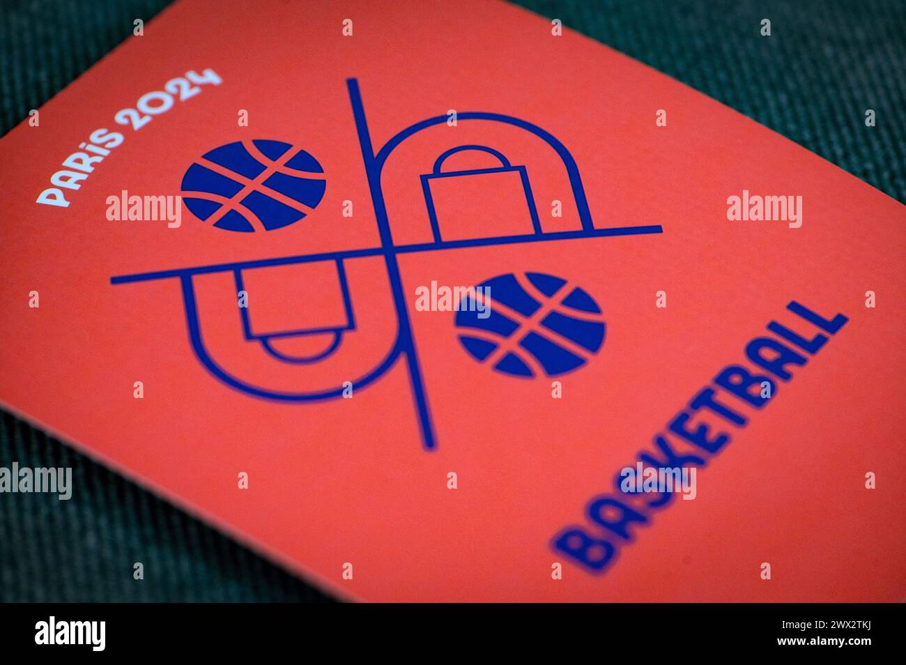 Billet Original Jeux Olympiques – Basket USA Vs Porto Rico – Ticket De Collection
