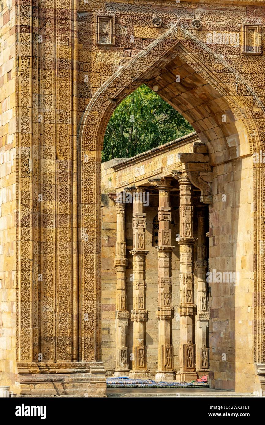 Indien, Rajasthan, Ajmer, Adhai-din-ka-Jhonpra-Moschee, Banque D'Images
