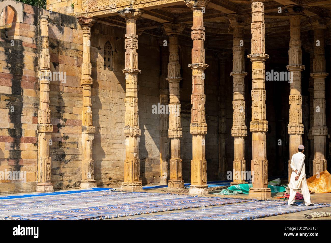 Indien, Rajasthan, Ajmer, Adhai-din-ka-Jhonpra-Moschee, Banque D'Images