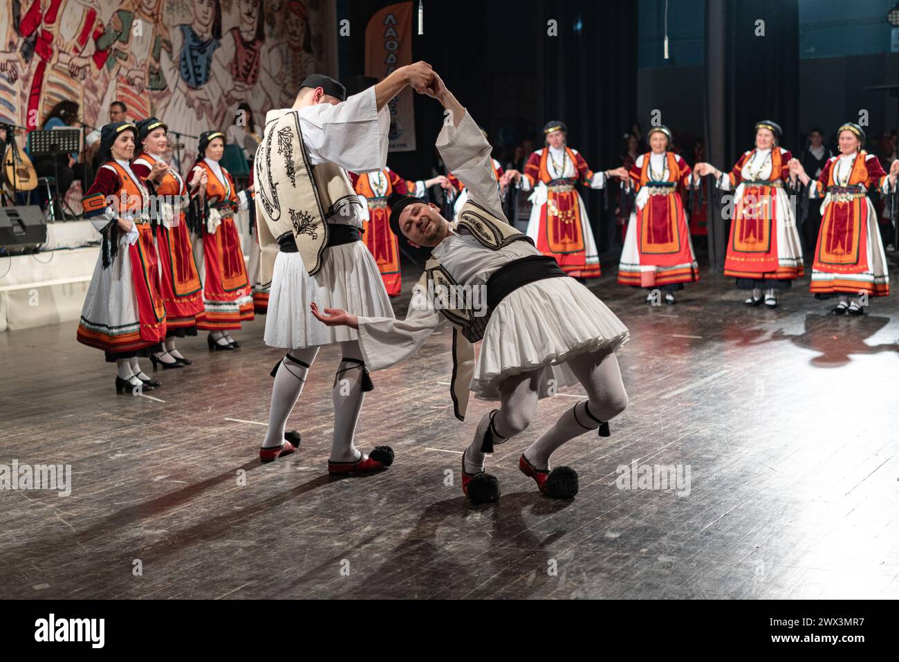 La torsion de la Nuit Banque D'Images
