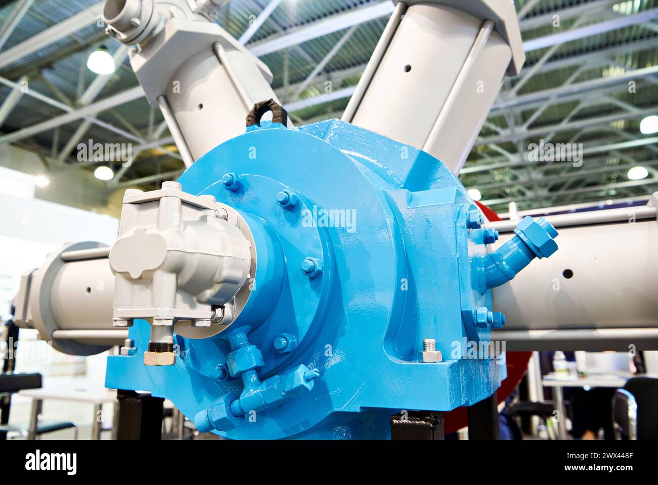 Compresseur à piston pour stations de remplissage de méthane Banque D'Images