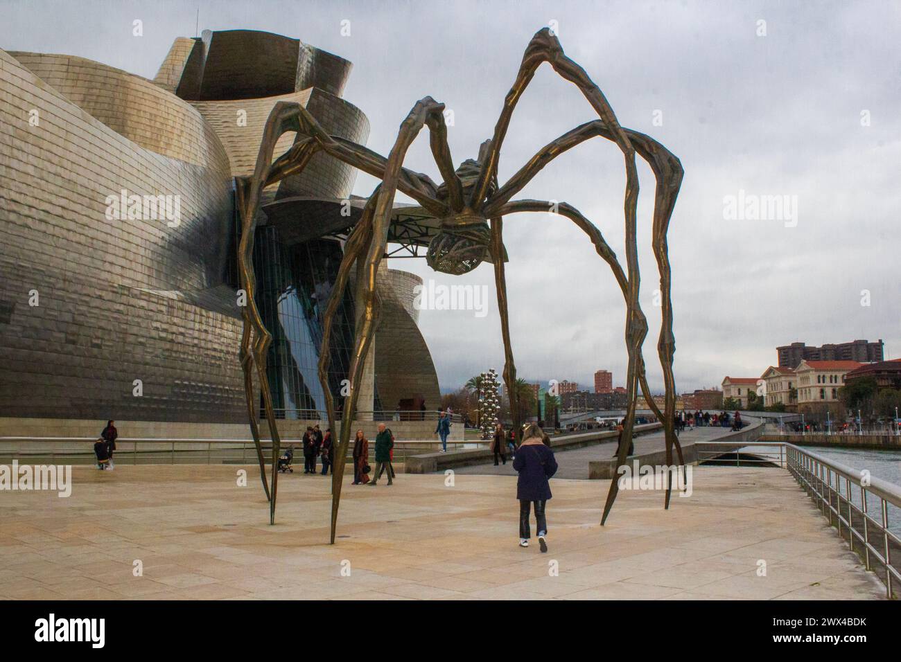 Images du bâtiment du musée Guggenheim à Bilbao, Espagne Banque D'Images