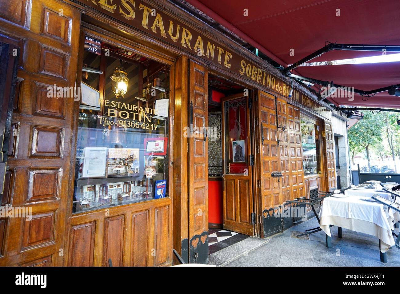 Madrid, Espagne. 12 mars 2024. Madrid, Espagne, 12 mars 2024 : Restaurant Botin, fondé en 1725 et le plus ancien restaurant du monde, dans la ville de Madrid, Espagne. (Daniela J. Porcelli/SPP) crédit : SPP Sport Press photo. /Alamy Live News Banque D'Images