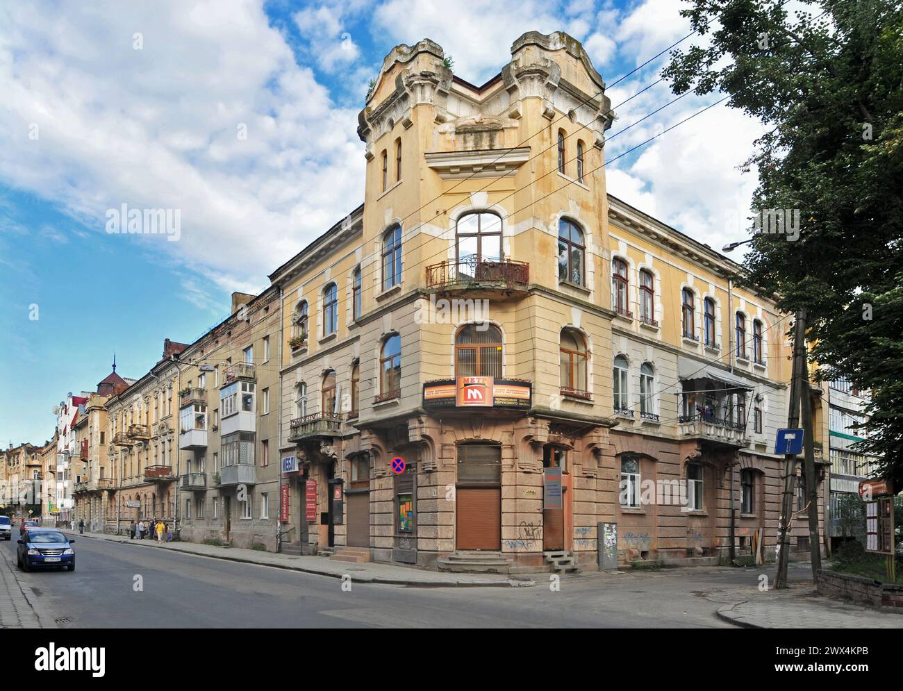 Maison de location à Mazepy Street 24, Ivano-Frankivsk, Stanislawow, Ukraine Banque D'Images