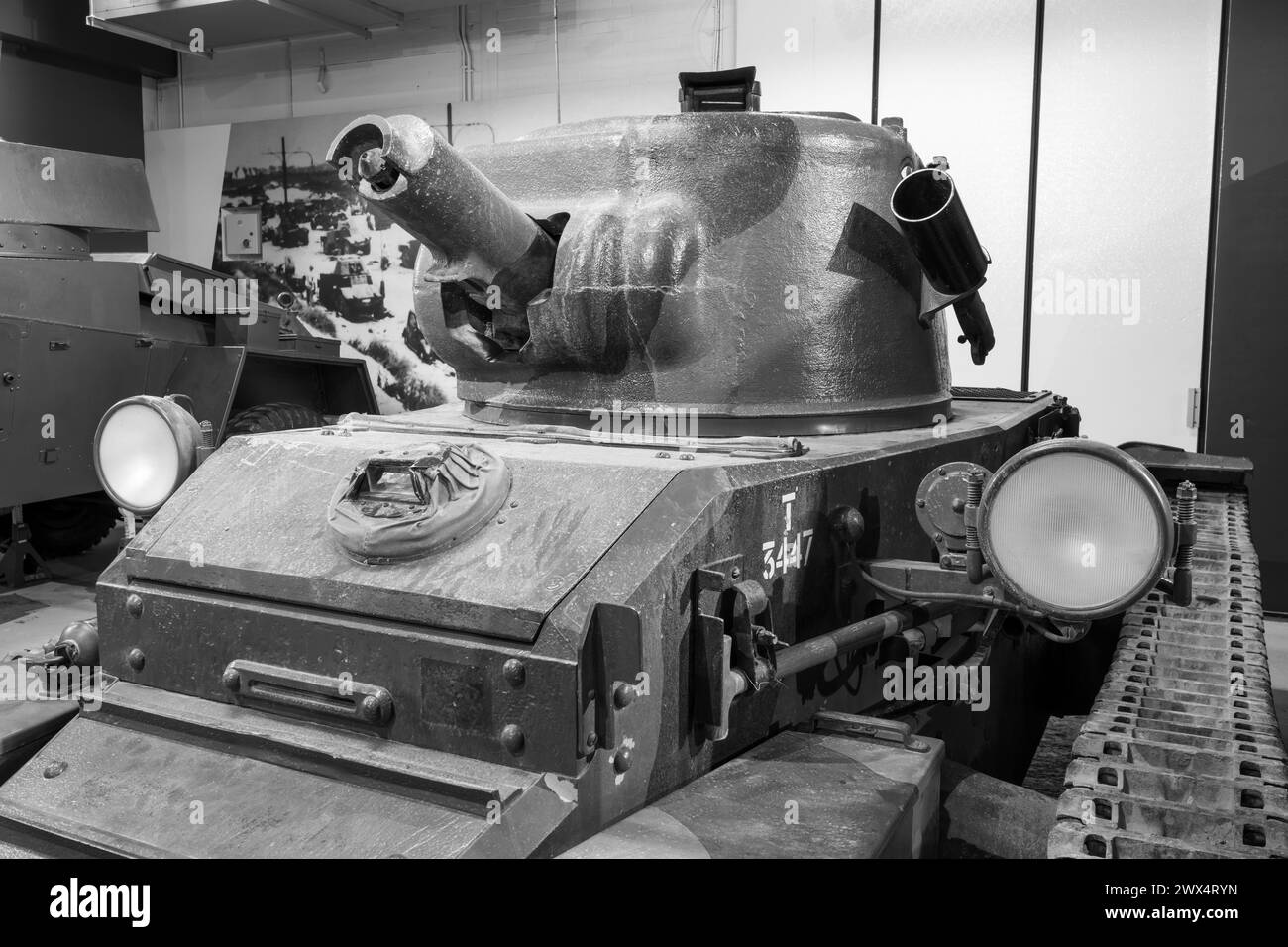 Bovington.Dorset.United Kingdom.August 8th 2023.Un char Matilda 1 de la deuxième guerre mondiale est exposé au musée des chars dans le Dorset Banque D'Images