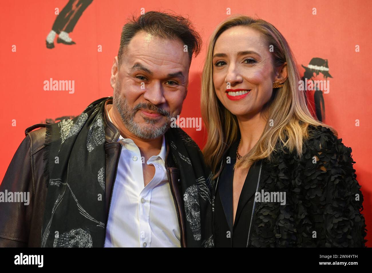 Londres, Royaume-Uni. 27 mars 2024. Michael Balderrama assiste à la soirée d'ouverture de la production britannique Broadway - MJ the musical au Prince Edward Theatre. Crédit : Voir Li/Picture Capital/Alamy Live News Banque D'Images