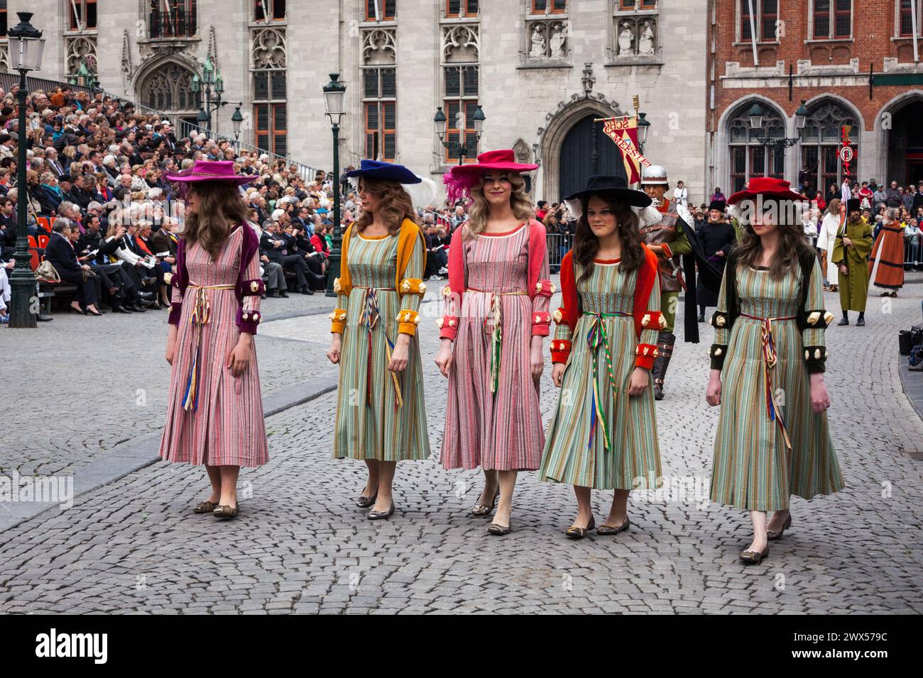 Procession du Saint-sang le jour de l'Ascension à Bruges Bruges Banque D'Images