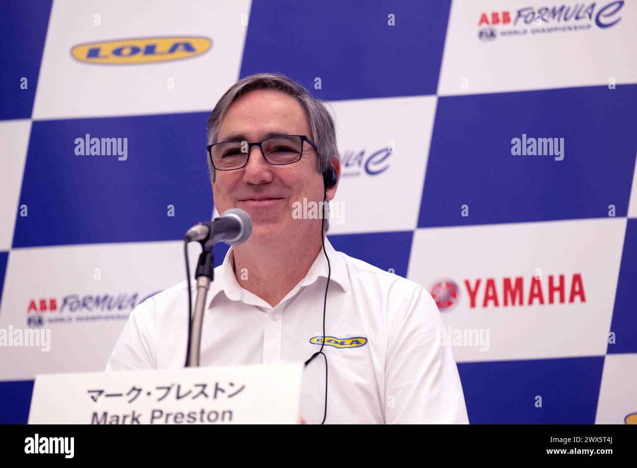 Tokyo, Japon. 28 mars 2024. 3/28/2024 - Lola, Yamaha Conférence de presse pour annoncer le partenariat FE Mark Preston, Directeur général de Lola lors du Round 5 de formule E - Tokyo E-Prix à Tokyo, Japon. (Photo de Simon Galloway/Motorsport images/SIPA USA) crédit : SIPA USA/Alamy Live News Banque D'Images