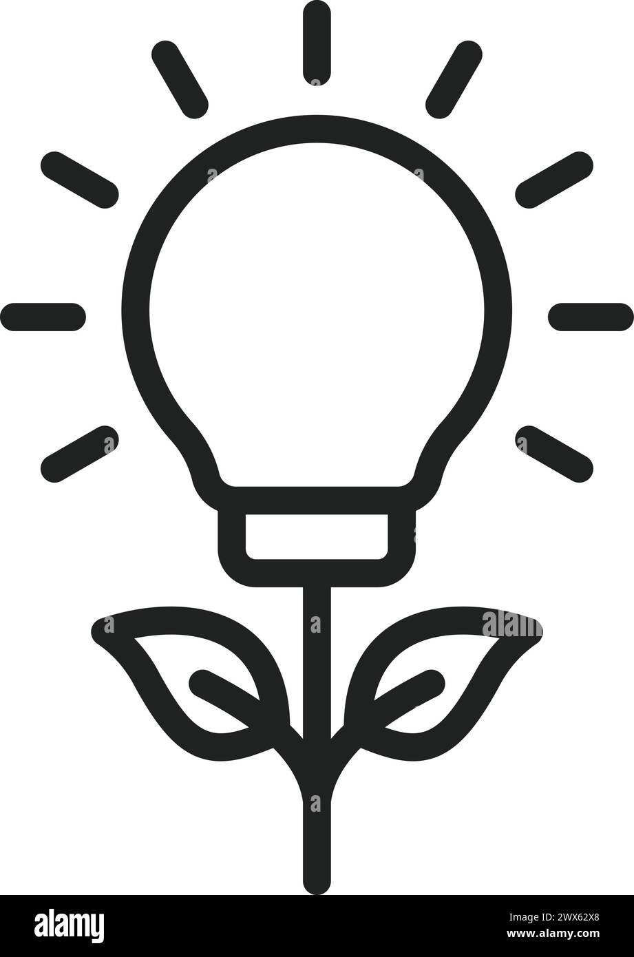 Image vectorielle d'icône bio Energy. Convient pour les applications mobiles, les applications Web et les supports d'impression. Illustration de Vecteur