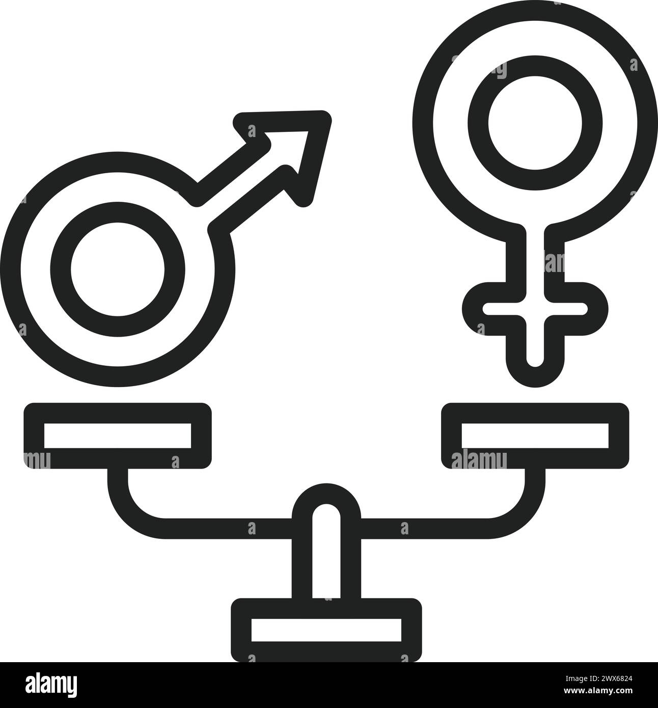 Image vectorielle de l'icône égalité. Adapté aux applications Web mobiles et aux supports d'impression. Illustration de Vecteur