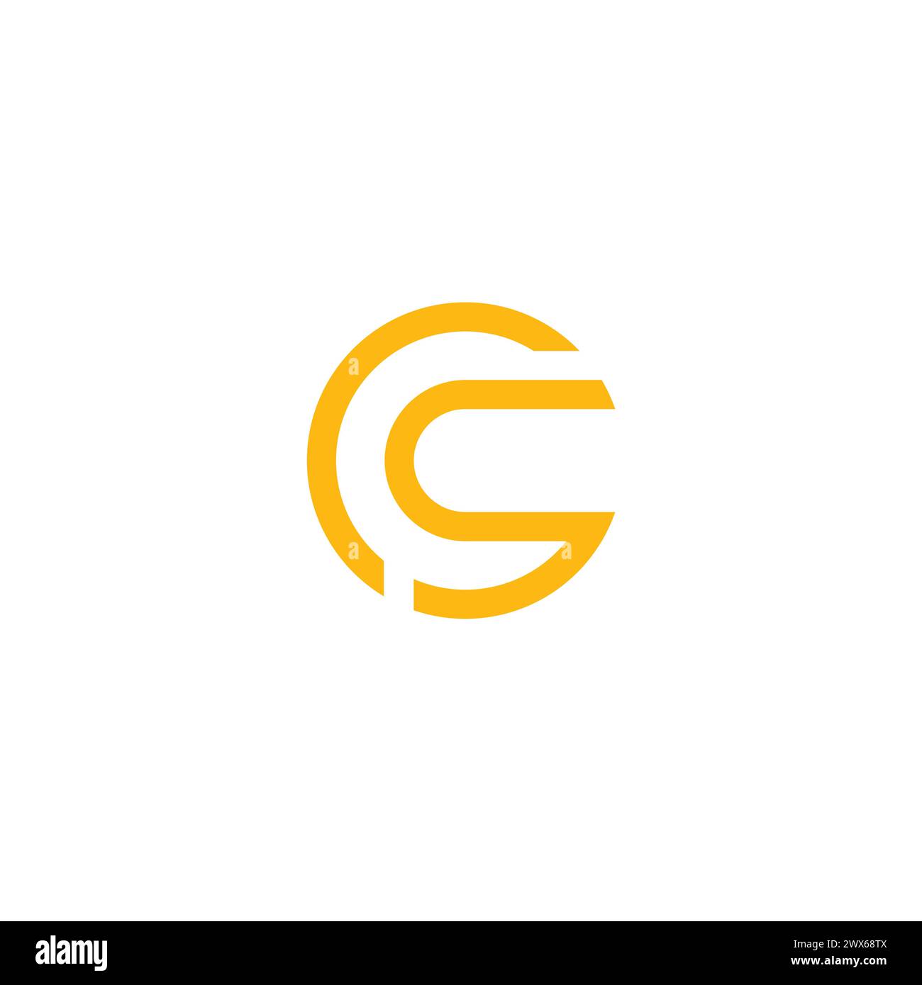 CS logo Design simple et propre pour votre entreprise Illustration de Vecteur