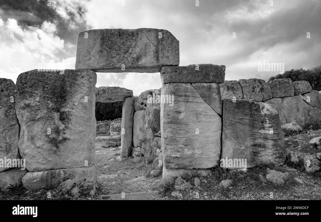 Minorque, Torre d'en Galmes Banque D'Images