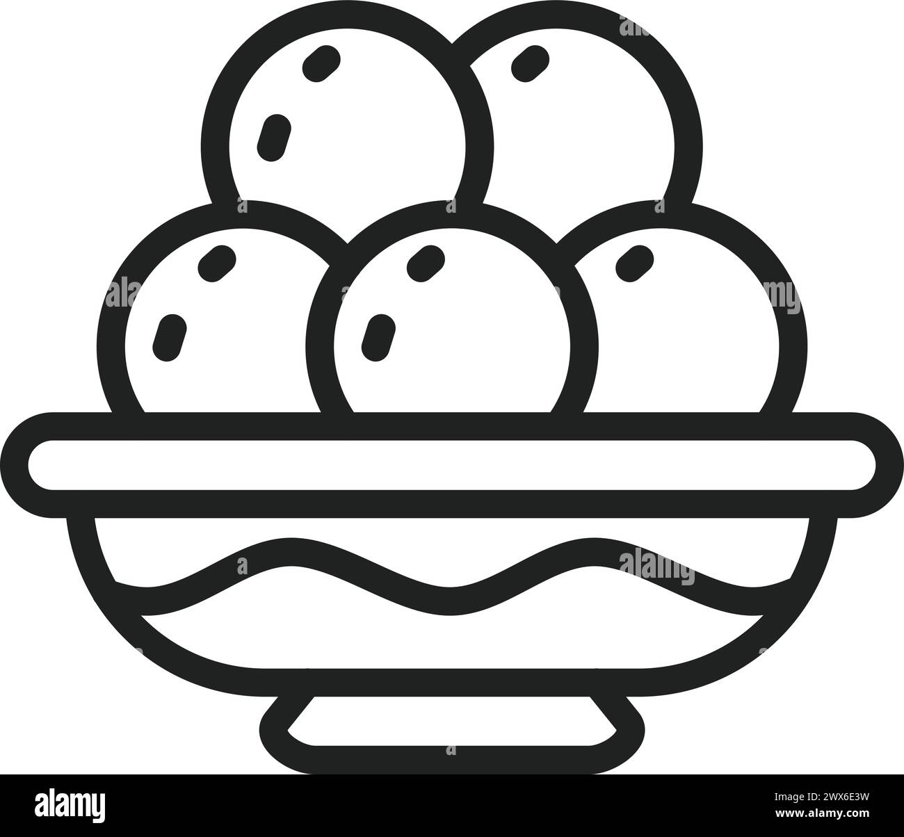 Image vectorielle d'icône Ladoo. Convient pour les applications mobiles, les applications Web et les supports d'impression. Illustration de Vecteur