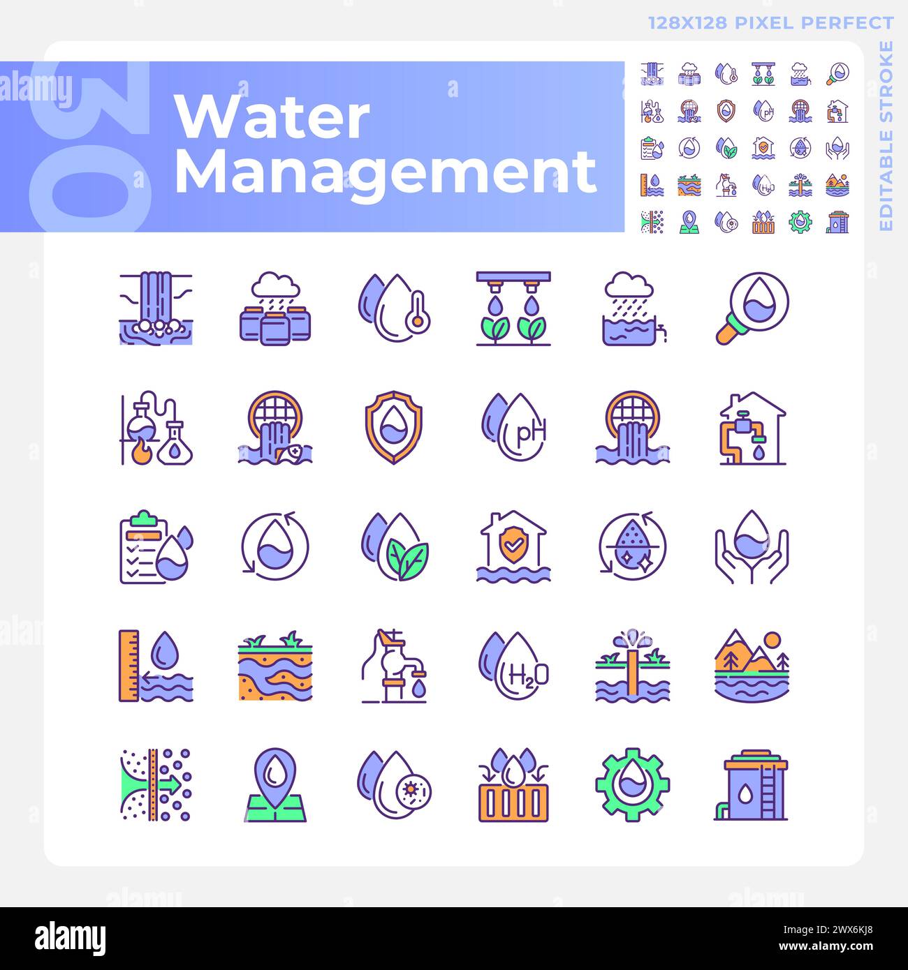 Infrastructures de gestion de l'eau Banque d'images vectorielles - Alamy