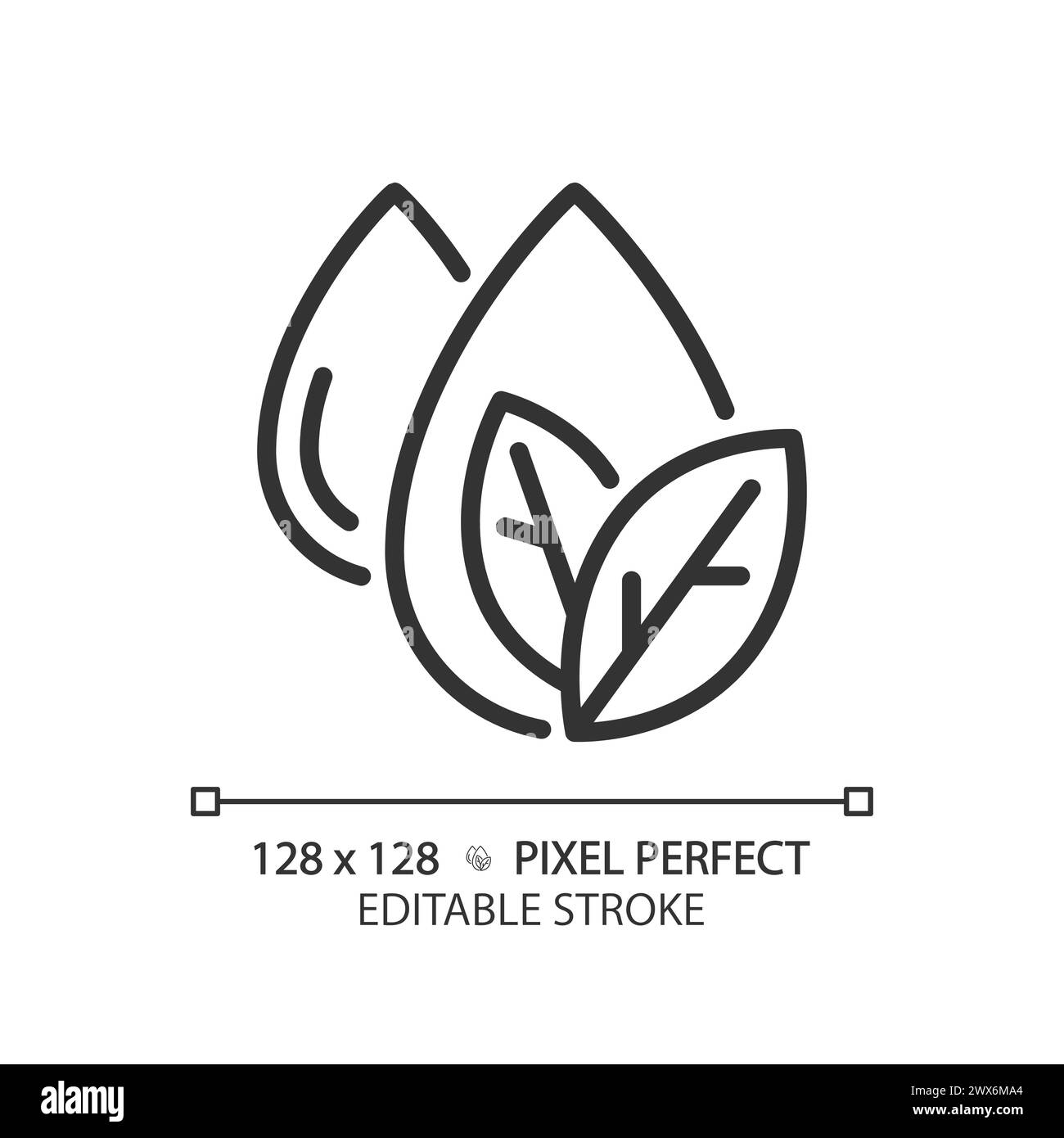 Icône linéaire eau éco Illustration de Vecteur