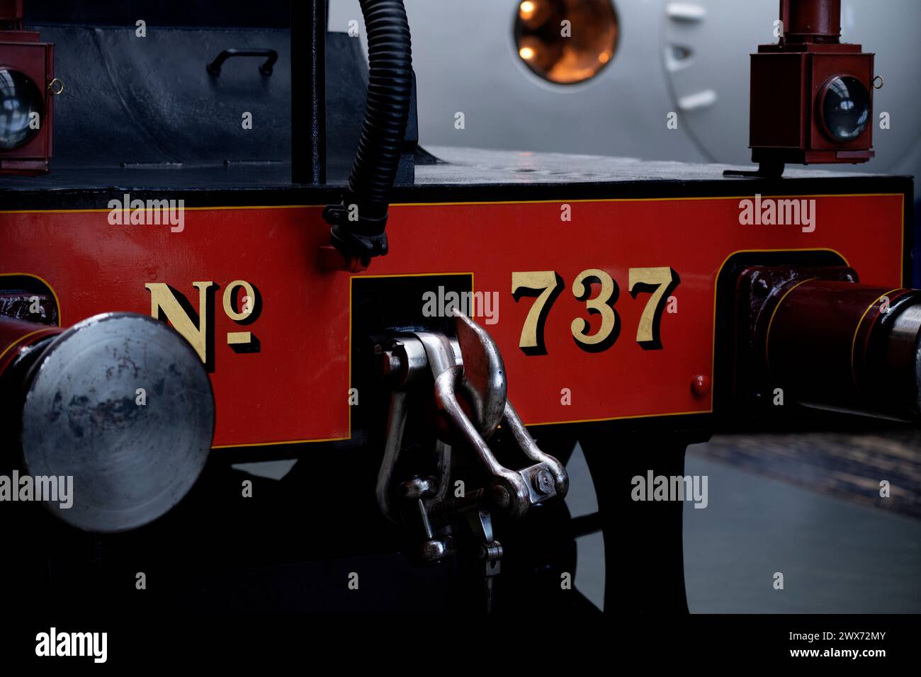 Musée national des chemins de fer, York. Mars 2024 la locomotive à vapeur 31737 fait partie de la collection nationale et est exposée au Musée national des chemins de fer A. Banque D'Images