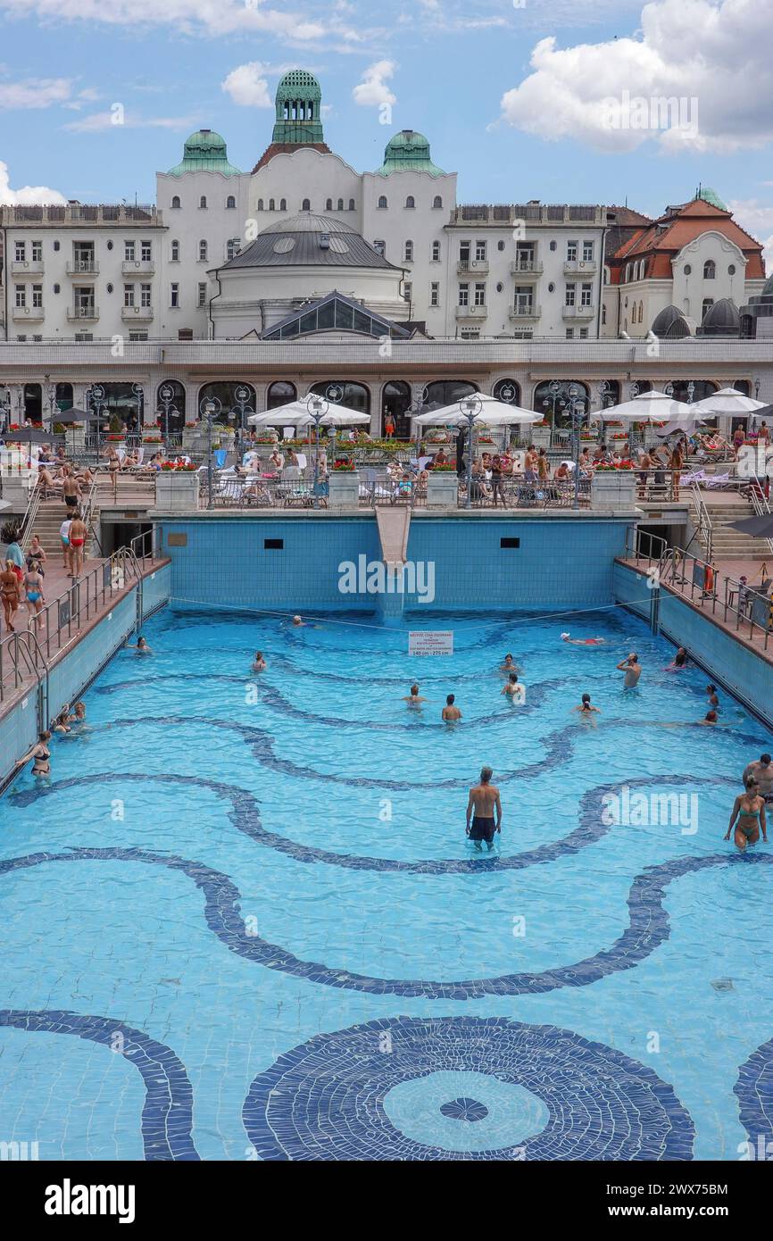 Hongrie, Budapest, les thermes Gellert et piscine, également connu simplement comme les bains Gellert est un complexe de bains et il fait partie de la célèbre Banque D'Images