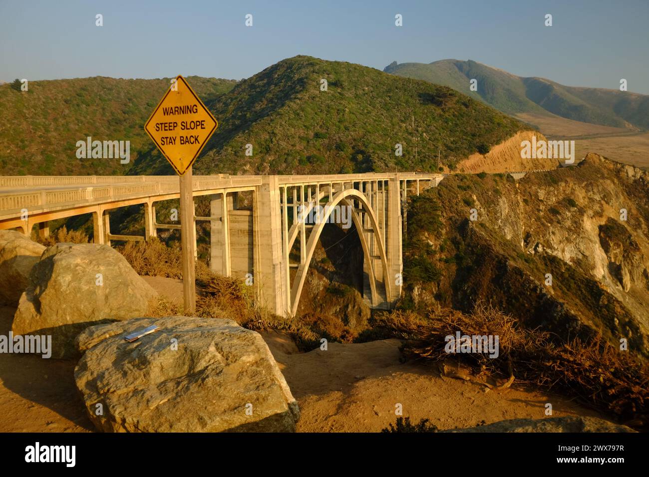Pont de Bixby sur Big sur California Banque D'Images