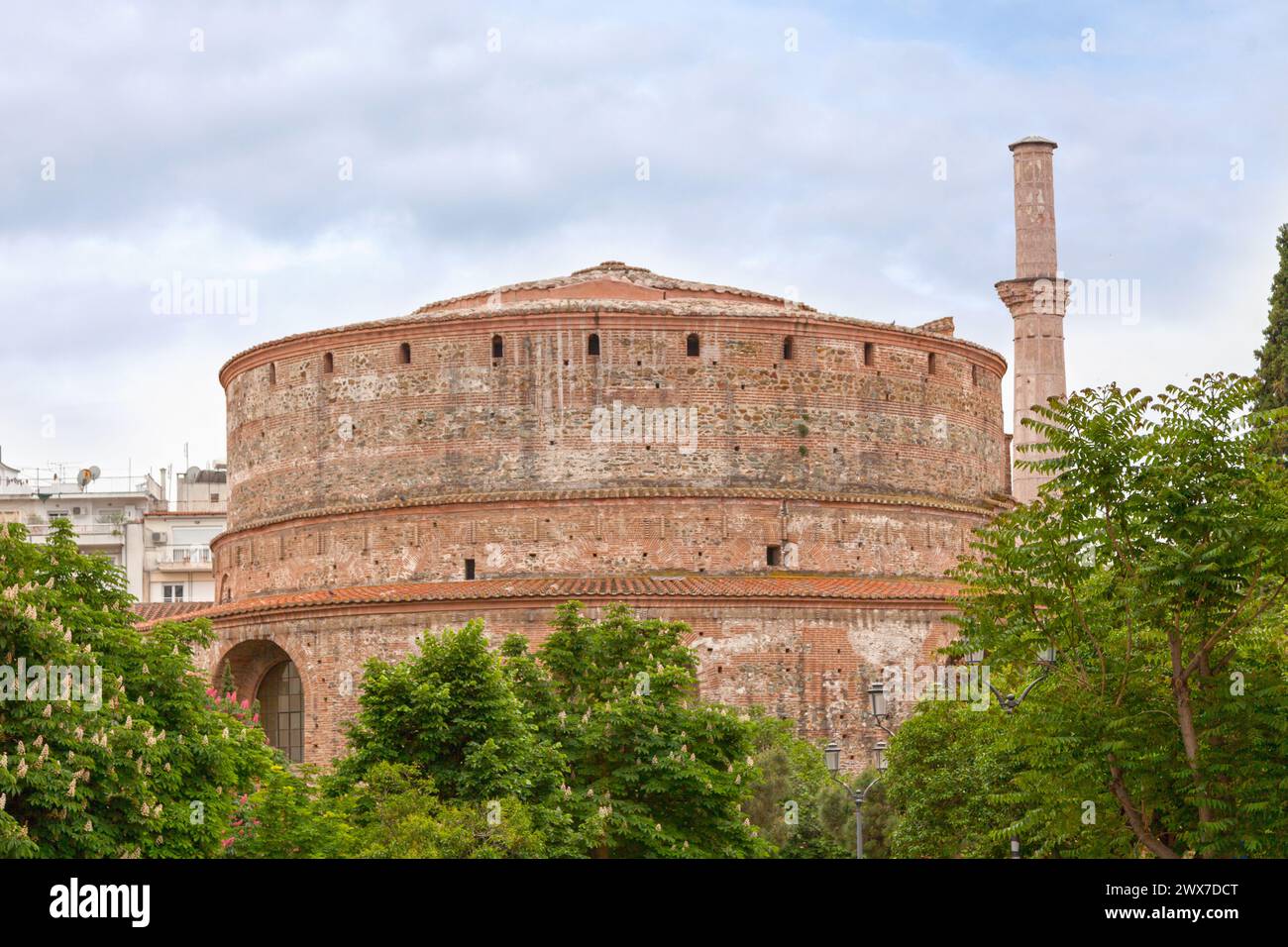 La Rotonde (Ροτόντα) a été érigée dans des monuments du début du IVe siècle de notre ère dans la ville de Thessalonique, dans la région de Macédoine centrale dans le nord de la Grèce Banque D'Images