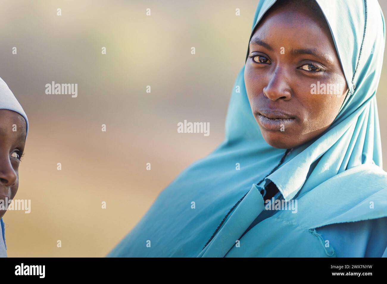 Portraet einer Frau in der Gemeinde Maraban Dare, im Bundesstaat plateau, 07.02.2024. Maraban Dare Nigeria *** Portrait d'une femme dans la communauté de Banque D'Images