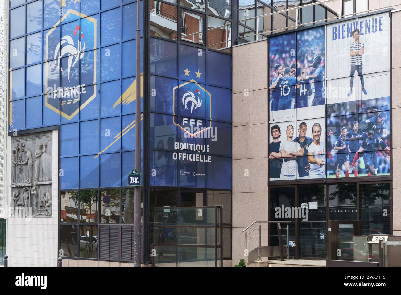 France, Ile de France, 15th arrondissement de Paris, Boulevard de Grenelle, siège de la Fédération française de football, FFF, Banque D'Images