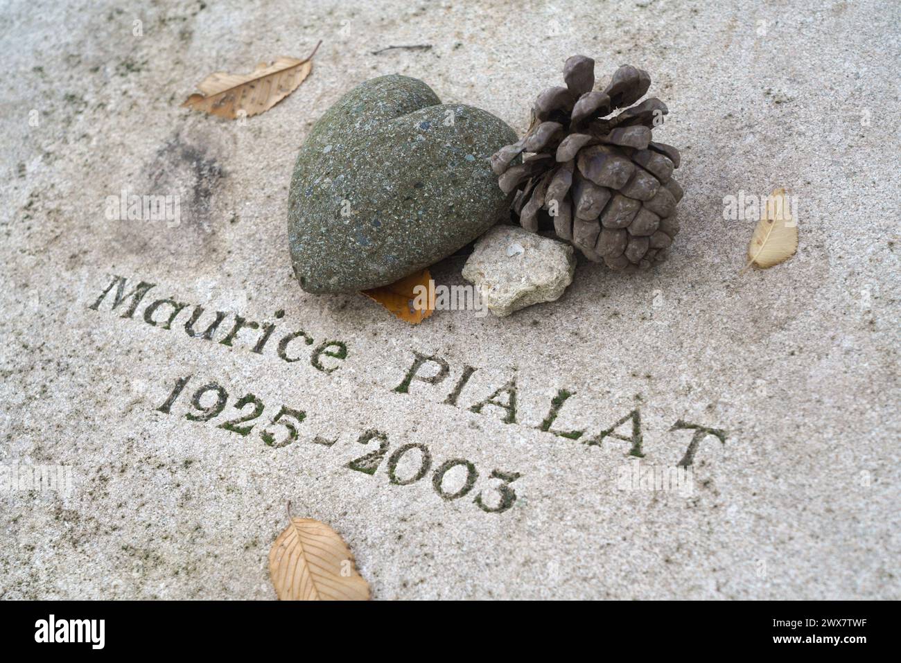 France, Ile de France, Paris 14th arrondissement, cimetière Montparnasse, Toussaint, tombe de Maurice Pialat, Banque D'Images